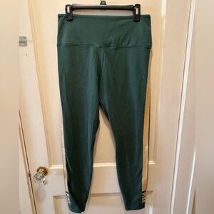 VS PINK Green/Gold Leggings XL